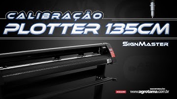 Calibração Signmaster da Plotter de Recorte e Risco Digital Corte e Contorno 135cm - Nagano