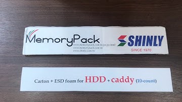 Shipping carton for HDD + caddy combo esd foam packaging box ( www.memorypack.com.tw )