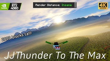 [1.21] Jaw-dropping Terrain Generation by NEW  | Showcase | JJThunder To The Max  + Distant Horizons