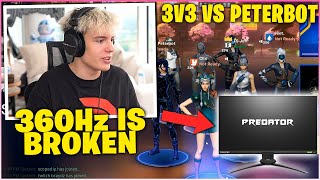 CLIX Switches To The NEW Acer PREDATOR 360Hz Monitor And Wagers PETERBOT In 3v3 Zone Wars (Fortnite)