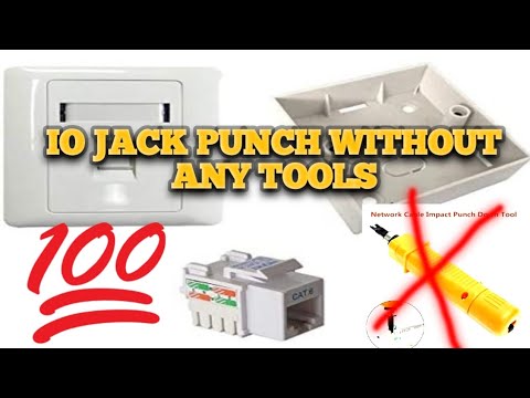 How to punch down io keystone jack without punch tool - YouTube