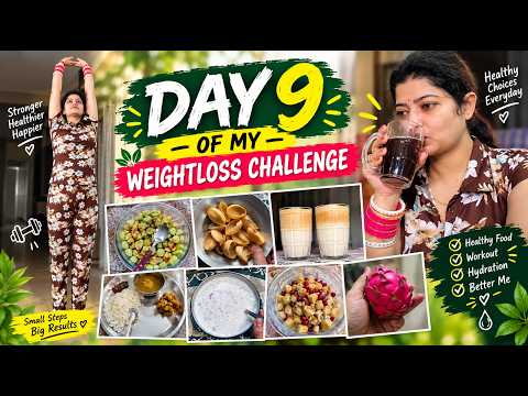 DAY 9 Weight Loss Challenge | Healthy Diet + Workout Routine | My Weight Loss Journey