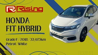 SOLD【2018】Honda Fit Hybrid (2WD), Grade F, 33973 km - Japanese Car