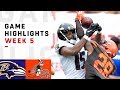 Ravens vs. Browns Week 5 Highlights | NFL 2018