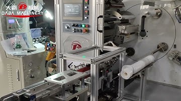 Full Automatic 4 spindles turret rewinder hot melt glue type for wave label production