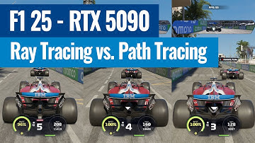 F1 25 - Ray Tracing Off vs. Ray Tracing On vs. Path Tracing On | Geforce RTX 5090 OC | 4K Gameplay