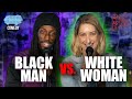 Black man vs white woman i roast battle comedy at jam in the van