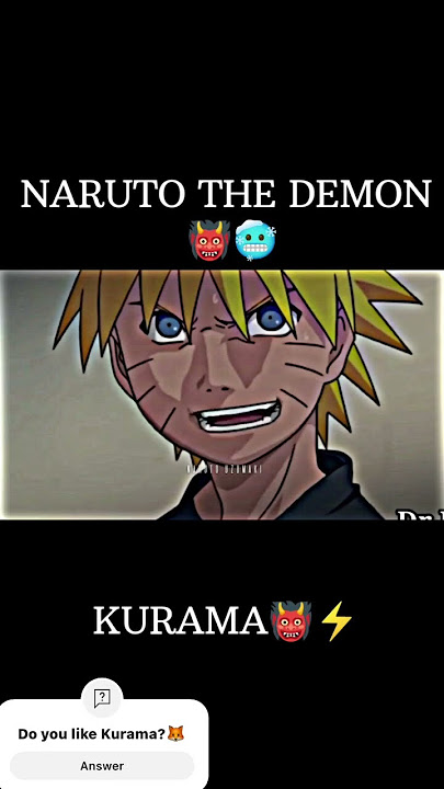 The real Demon Kurama 👹🦊 #naruto #greenscreen #shorts