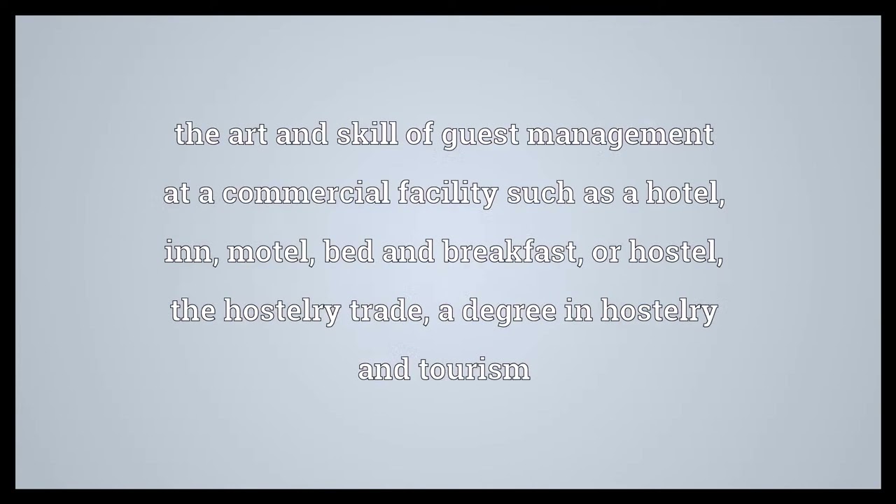 Hostelry Meaning