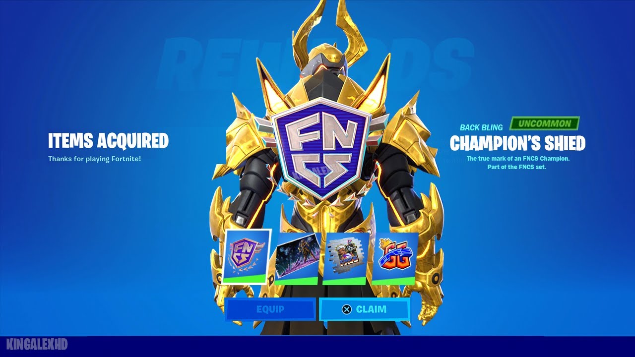 How To Get FNCS Chrome Back Bling & FNCS Chrome Umbrella Glider FOR
