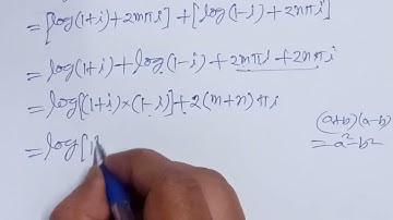 Find the general value of log(1+i)+log(1-i).