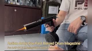 Action Army AAP01 / AAP01C Fast Reload 350 Rds GBB Airsoft Gas Drum Mag Ft. C&C Tac Speed AAP01 BBU screenshot 1