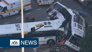 Driver dead, 19 injured after two-bus collision in Newark, New Jersey - DIBC News