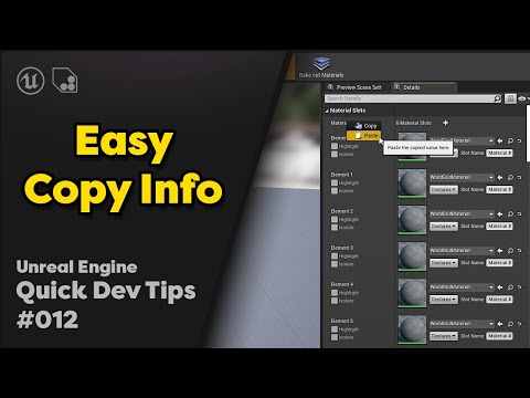Quick Dev Tip #12 UE4 - Blueprints - Easy Copy Info