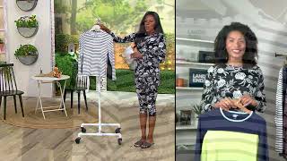 Lands' End Crew-Neck Long-Sleeve UPF 50 Rash Guard on QVC