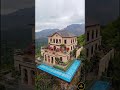IVY-COVERED Mountain Ruins → STUNNING Luxury Villa with GLASS POOL!Nobody Believed This! 😱🏰 #shorts