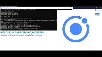 Hax is working and emulator runs in fast virt mode - IONIC