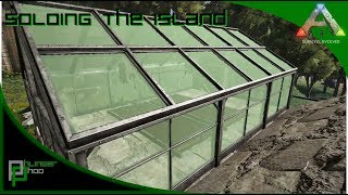 Soloing the Ark S4E20! New GreenHouse and Kibble taming dinos!