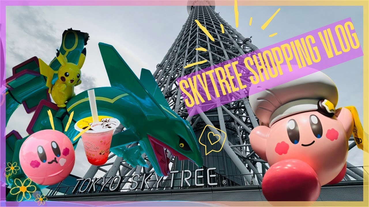 Skytree Shopping Vlog 🛍️ Kirby Cafe Takeout Review & So Much More~!