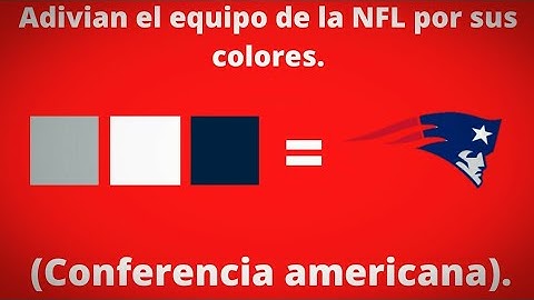 Adivina el equipo de futbol americano por sus colores. (Primera parte).