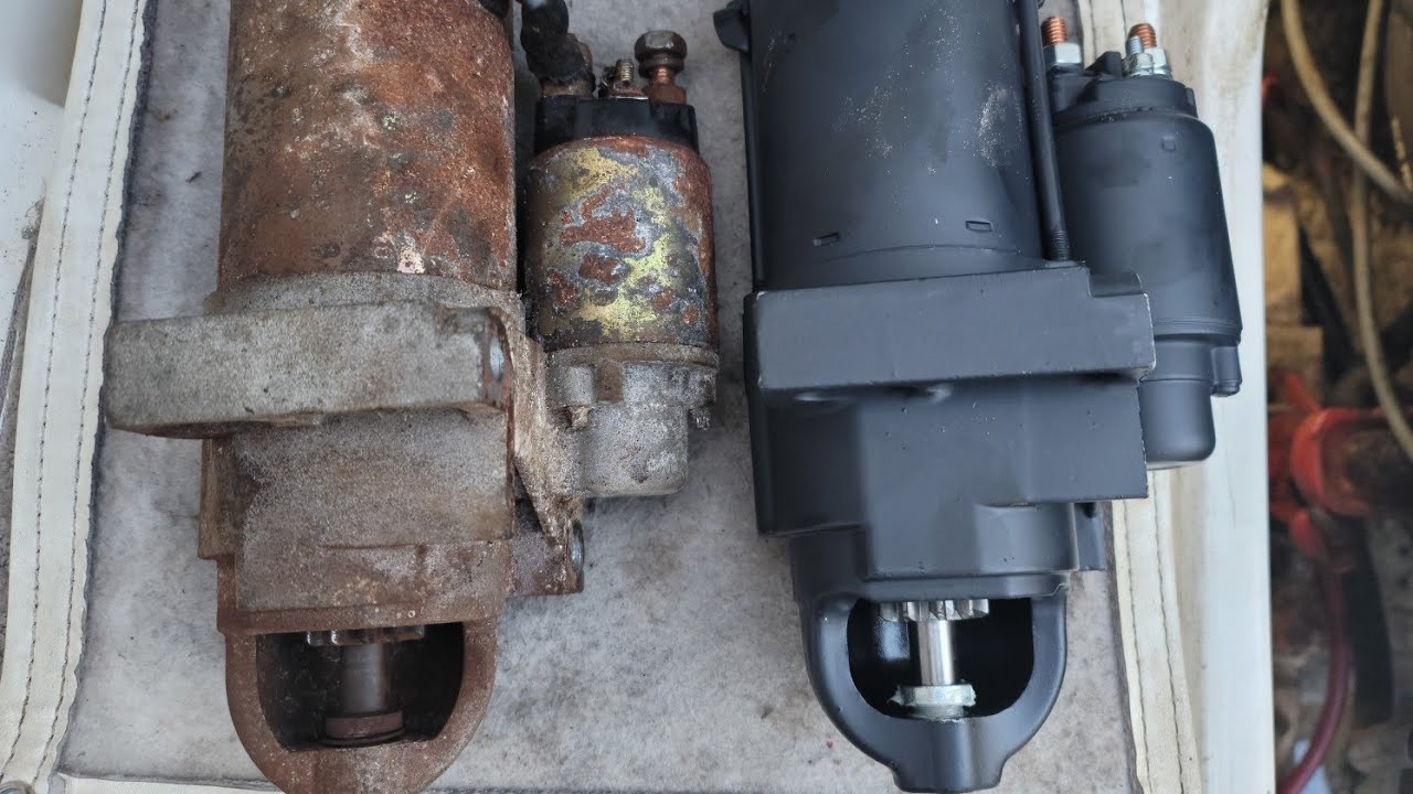 Volvo Penta Starter Replacement - YouTube
