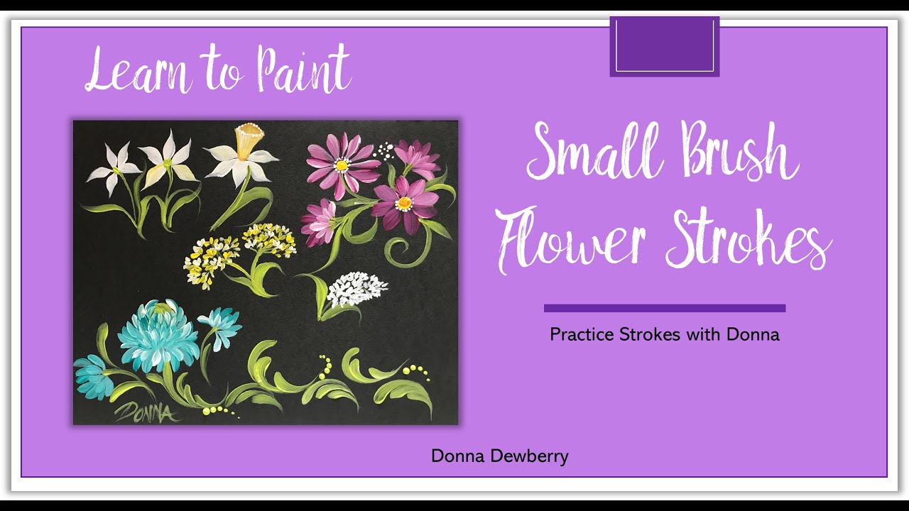 Learn to Paint One Stroke Practice Strokes Small Brush Stroke