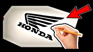 Logo drawing |Honda logo drawing by akshay |how to draw logo |honor art