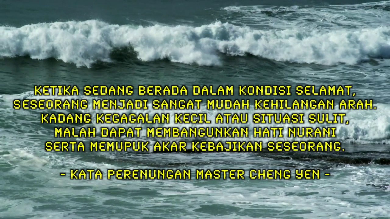 Kata Perenungan Master Cheng Yen Youtube