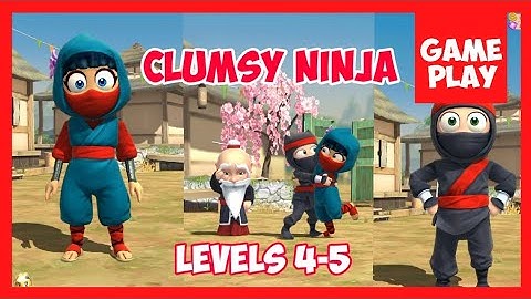 Clumsy Ninja training Levels 4-5 | Game Walkthrough, Part 2