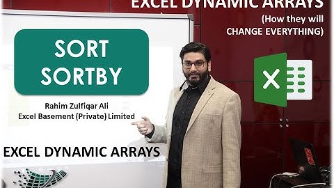 Sort & SortBy Function - Excel Dynamic Array