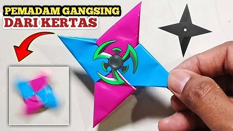 TUTORIAL MEMBUAT PEMADAM GASING SHURIKEN DARI KERTAS | PEMADAM GASING VIRAL | GASING DARI PENGHAPUS