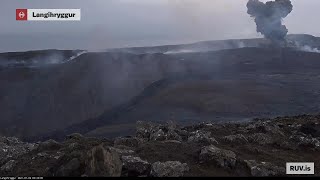 Reykjanes Eruption 2021 Timelapse July 02 RUV Langihryggur Camera