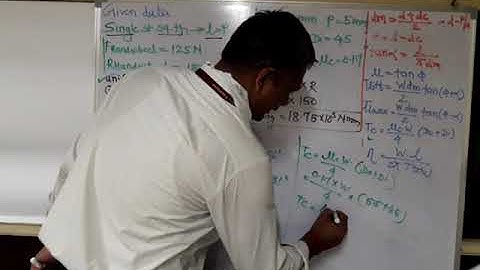 Numericals of Power Screws using Square Threads