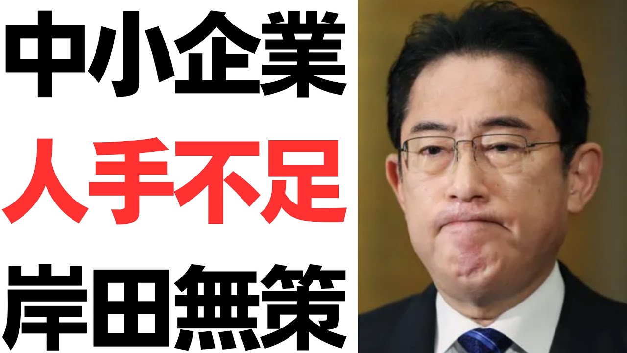 人手不足で中小企業の断末魔…インボイスのせいでコスト・事務負担も爆増！社会保険も会社負担爆増！ヤフコメの生々しい声…そして岸田無策を扱う動画のサムネイル