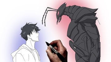 How To Draw Sung Jin Woo vs Beru | Step By Step | Solo Leveling