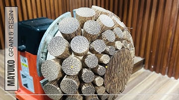 Woodturning Coconut Wood and Resin | Unique Grain Pattern Creation