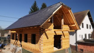 Craftsmen Building and Tiling The Roof by Natural Log House 33,233 views 2 years ago 16 minutes