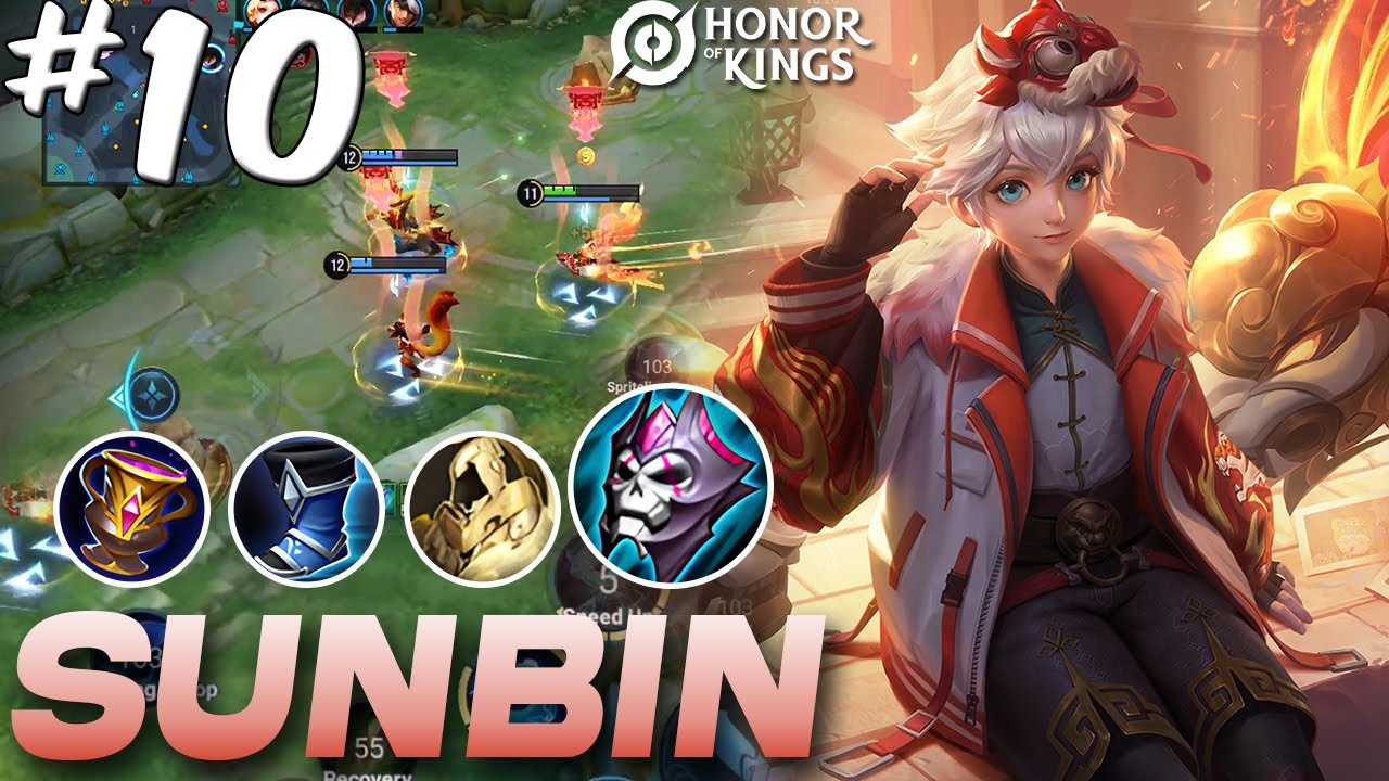 NEW awesome skin for our main support Sun Bin! | Sunbin Roam Gameplay #10 | Honor of Kings