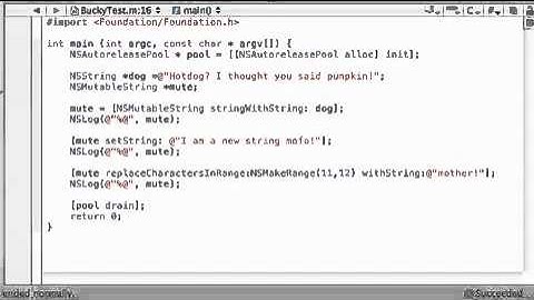 Objective C Programming Tutorial - 56 - Finishing Mutable Strings