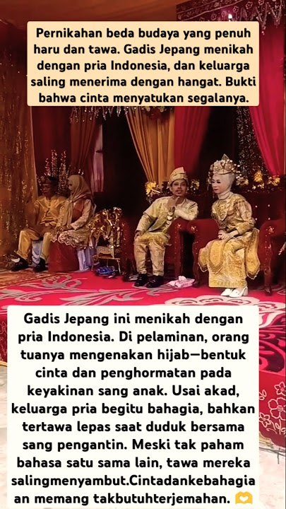 Gadis Jepang Menikah dengan Pria KALBAR, Keluarga Tertawa Meski Tak Saling Mengerti bahasa #shorts