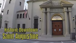 Historic Downtown Saint Augustine on a Golf Cart