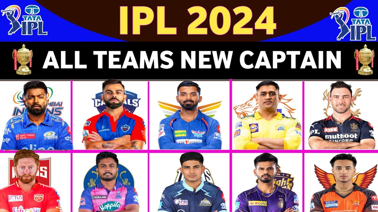 IPL 2024 All 10 Teams Official New Captain IPL 2024 Ipl 2024 Sabhi
