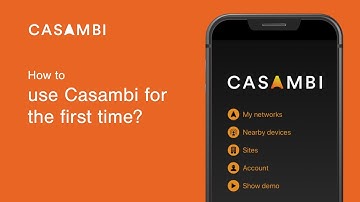 How to use Casambi for the first time