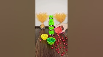 Satisfying Reverse Beads ASMR 💚💚💚 #102 #reverse #asmr #satisfying