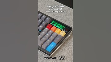 Ticktype DP104 Full-size Mechanical Custom Keyboard #keyboard #mechanicalkeyboard #shorts
