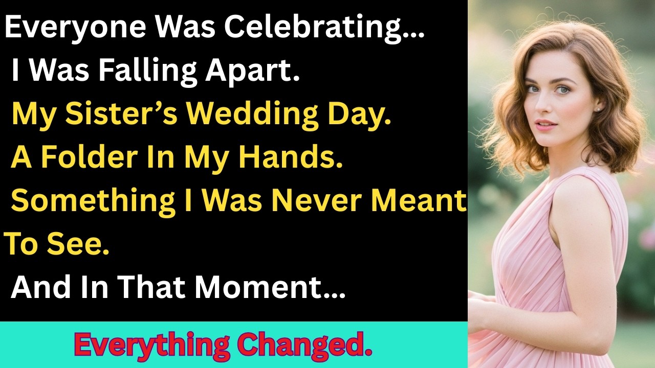 During My Sister’s Wedding, I Quietly Opened a Folder—What I Found Shocked Everyone. It was about...