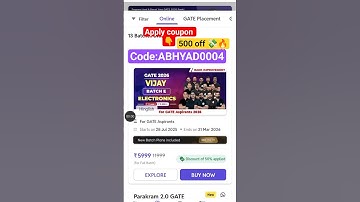 pw Vijay gate 2026 rank improvement batch discount coupancode|gate2026 #pwdiscountcode#pwcouponcode