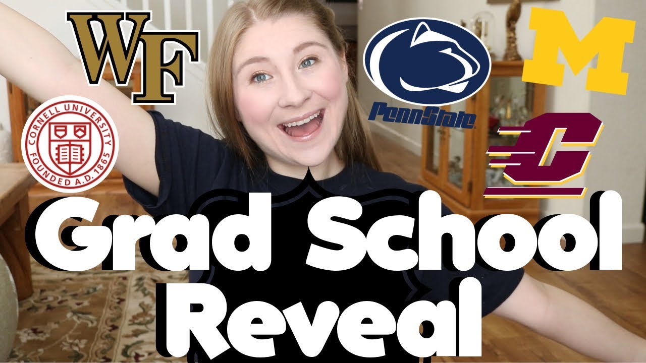 graduate school acceptance reveal where im going to grad school going to grad school