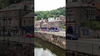 Matlock bath beside the River Derwent like a seaside resort inland and a nice walk along the front