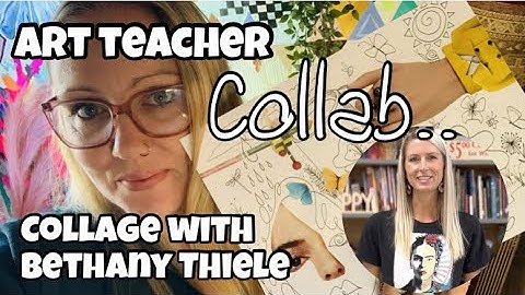 ART VIDEO: Collaborative Art project with @BethanyThiele. Making art with others #art